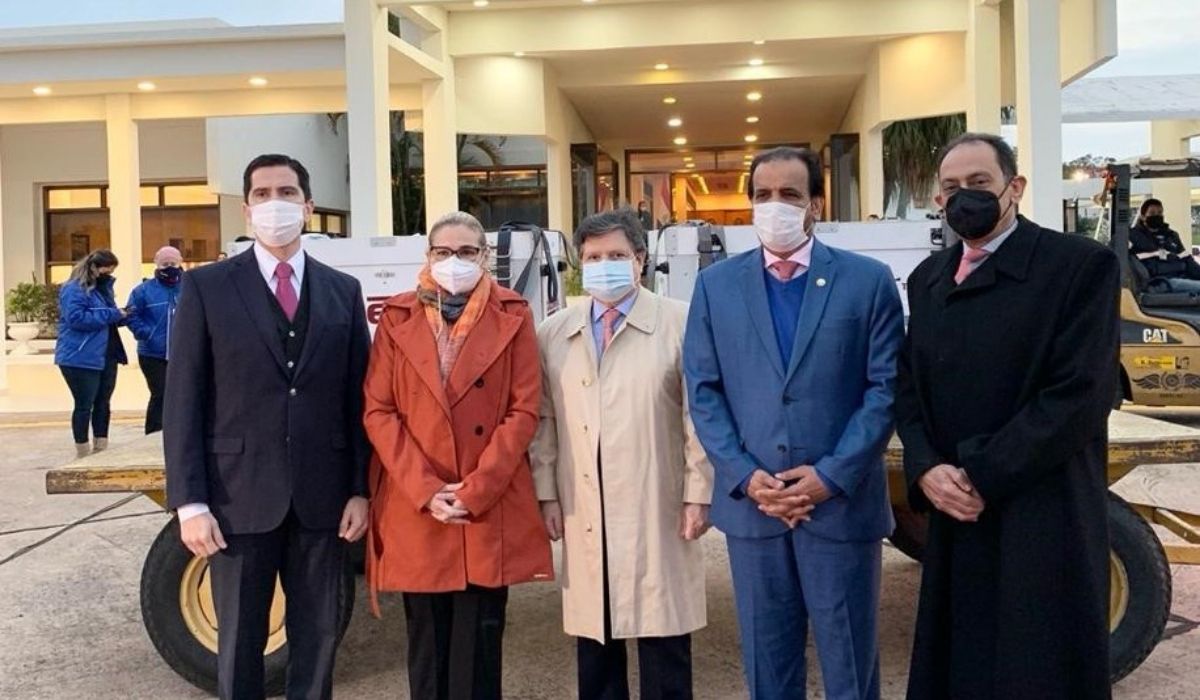 Arrival of the third batch of medical aid, provided by the State of Qatar to Paraguay